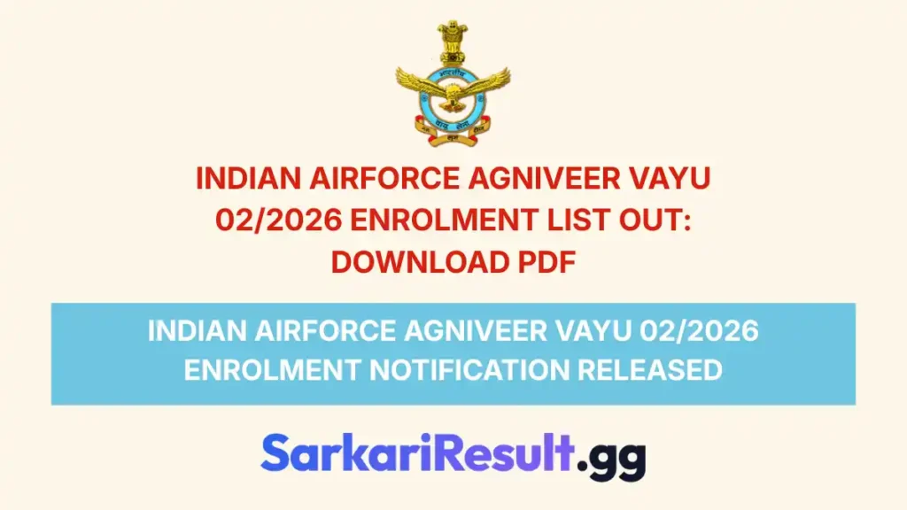 Indian Airforce Agniveer Vayu 022026 Enrolment List Out Download PDF_result (1)