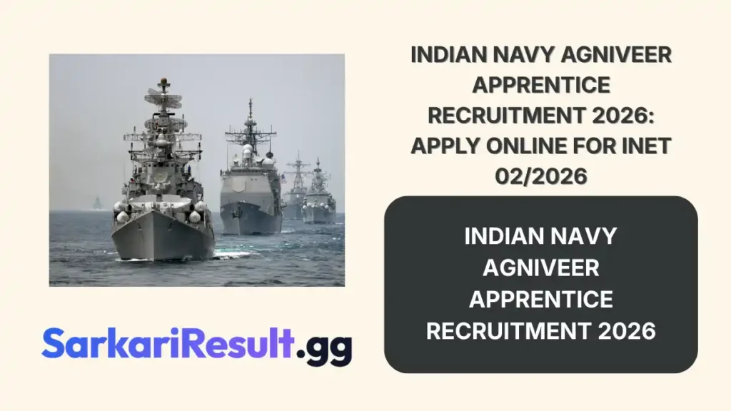 Indian Navy Agniveer Apprentice Recruitment 2026 Apply Online for INET 022026_result