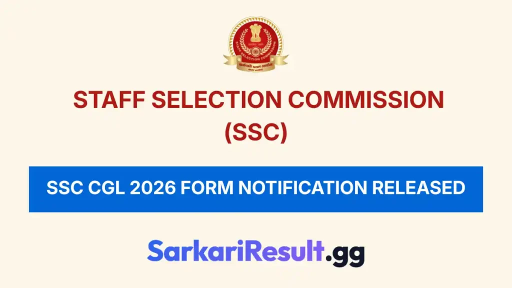 SSC CGL 2026 - Sarkari Result.gg (Official)