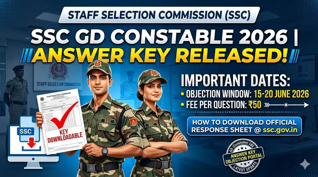 SSC GD Constable Answer Key 2026