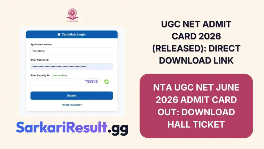 UGC NET Admit Card 2026 (Released) Direct Download Link_result