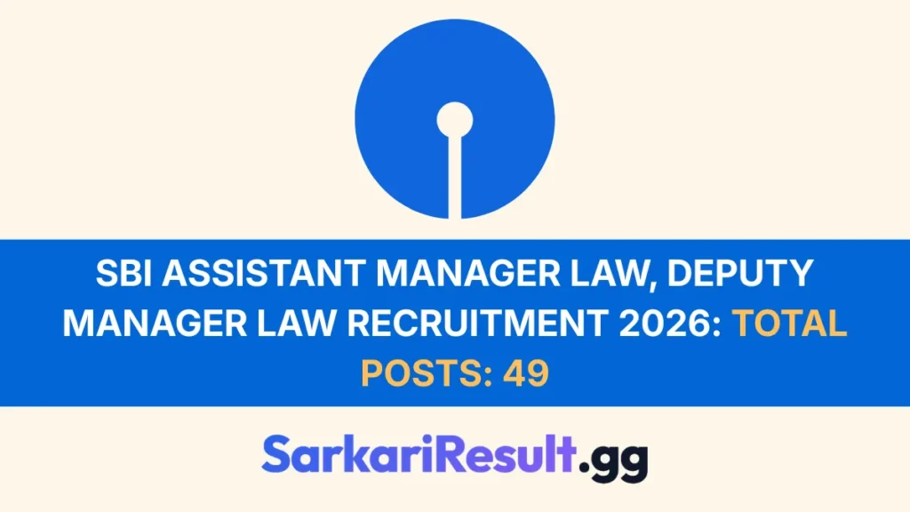 SBI Manager Recruitment 2026